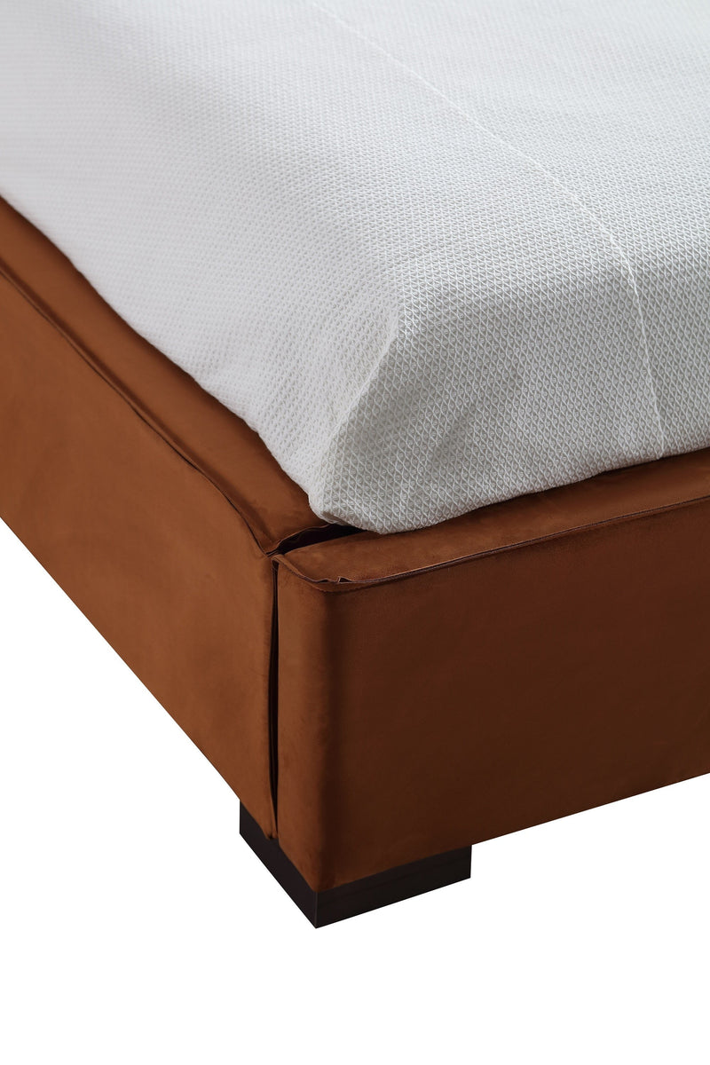 Serene Upholstered Bed in Chestnut | J&M Furniture