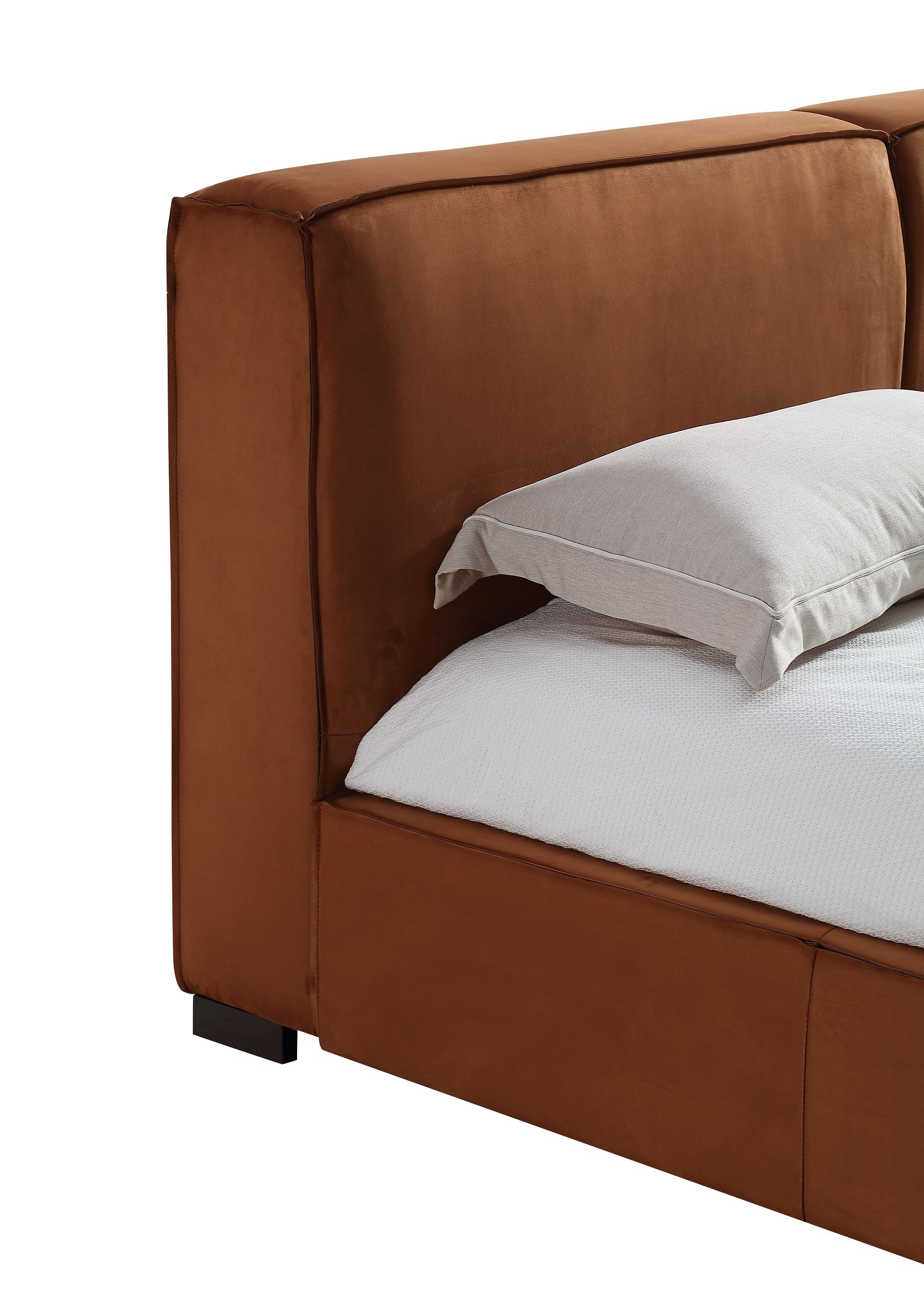 Serene Upholstered Bed in Chestnut | J&M Furniture