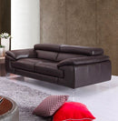A973 Italian Leather Sofa Collection in Slate Grey | J&M Furniture