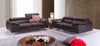 A973 Italian Leather Sofa Collection in Black | J&M Furniture