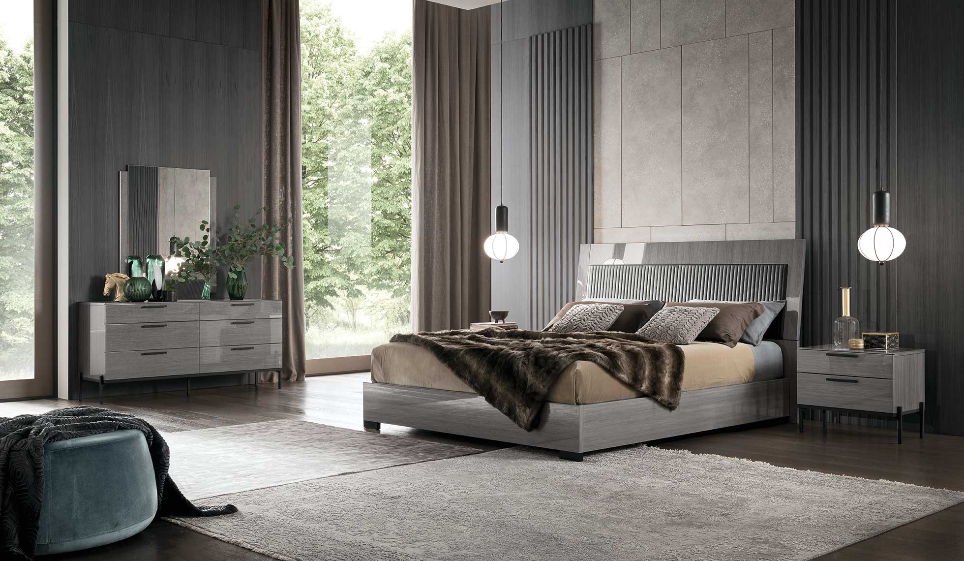 Alf Italia Bed Novecento Platform Bed