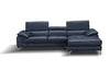 A973b Premium Leather Mini Sectional in Maroon | J&M Furniture