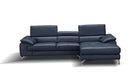 A973b Premium Leather Mini Sectional in Freesia | J&M Furniture