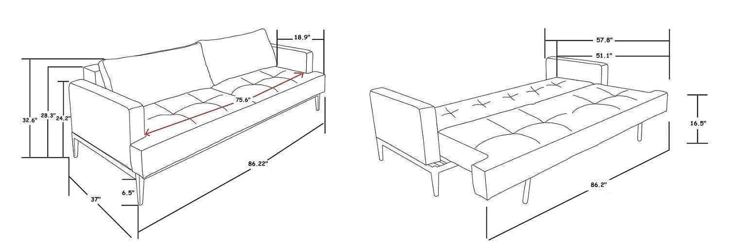 Canal Furniture JK059 Sofa Sleeper