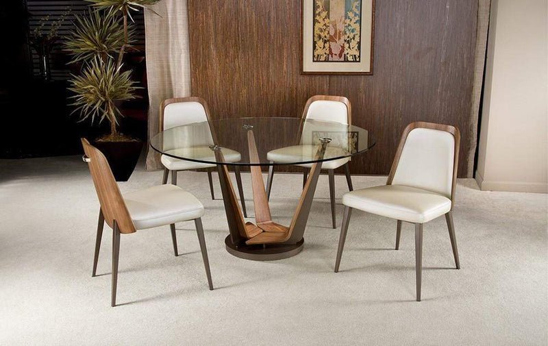 Elite Modern Dining Table 392-54 Triplex Dining Table