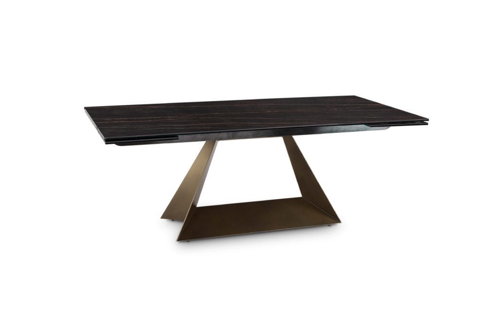 Elite Modern Dining Table Prism Extendable Ceramic Table