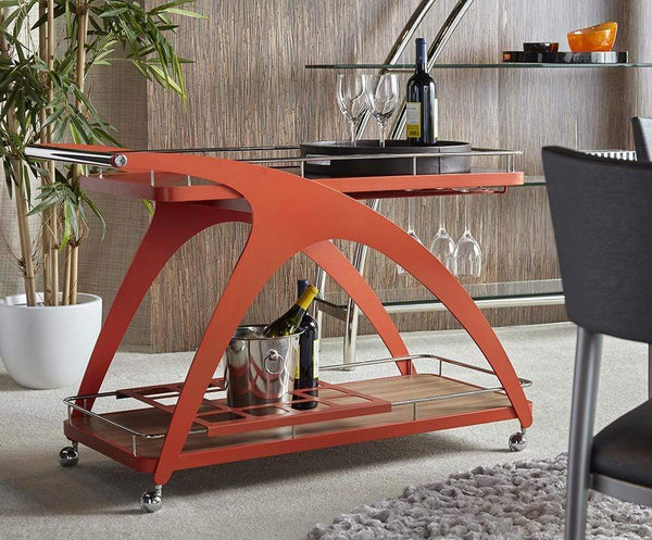 Elite Modern Serving Cart 398SC Mollino Serving Cart