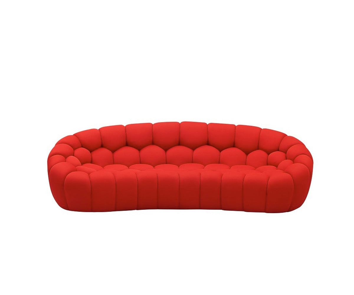 Fantasy Fabric Sofa in Red