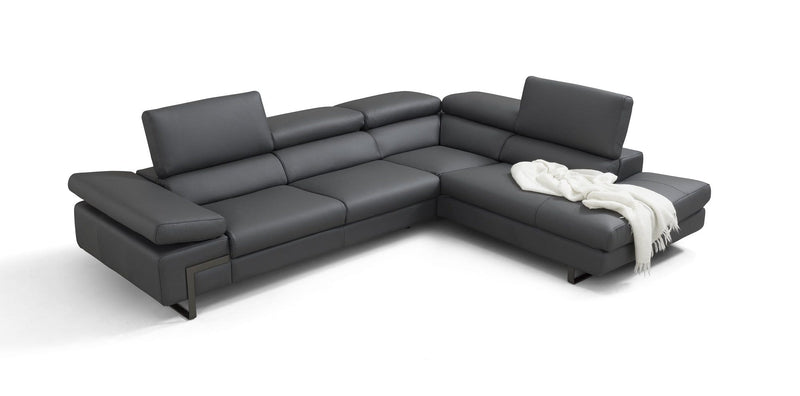 Incanto Italian Attitude Couches & Sofa Right Hand Facing Incanto I716 Sectional Sofa in Grey