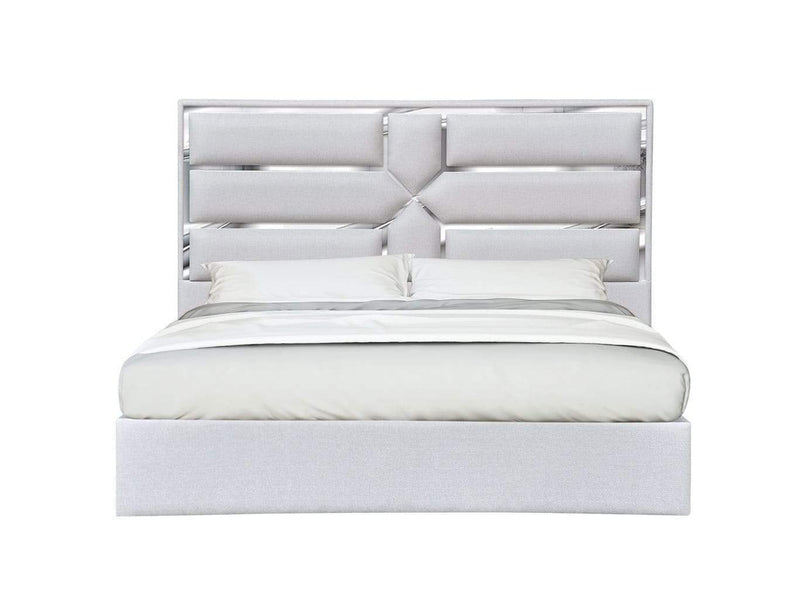J and M Furniture Bed Da Vinci Bed in Silver Grey