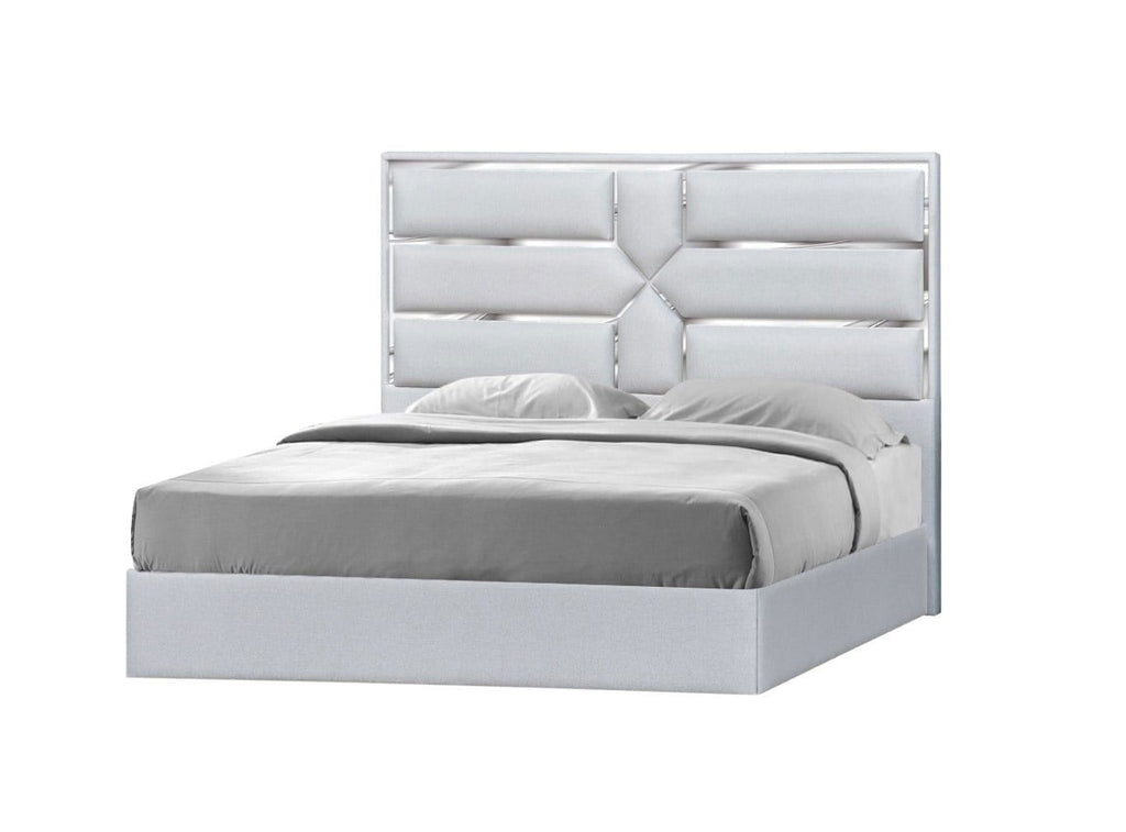 J and M Furniture Bed Da Vinci Bed in Silver Grey