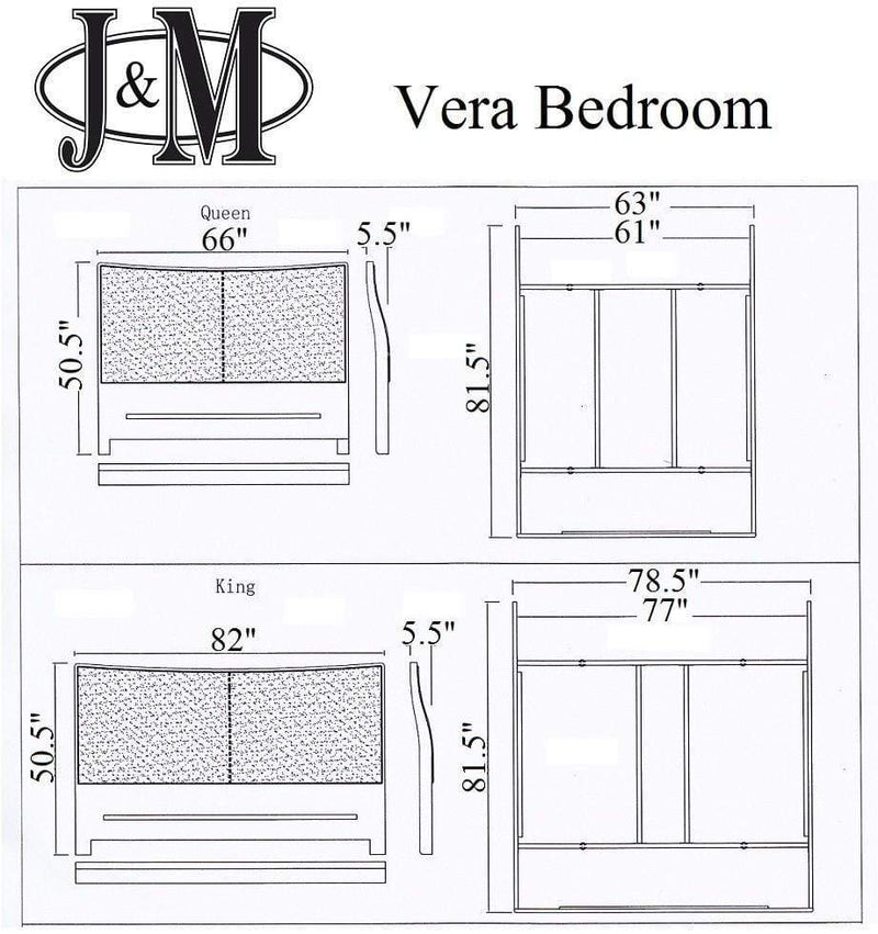 J and M Furniture Bedroom Sets Vera Modern Bedroom Collection