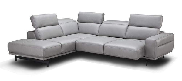 J and M Furniture Couches & Sofa Left Hand Facing Chaise Davenport Light Grey Sectional