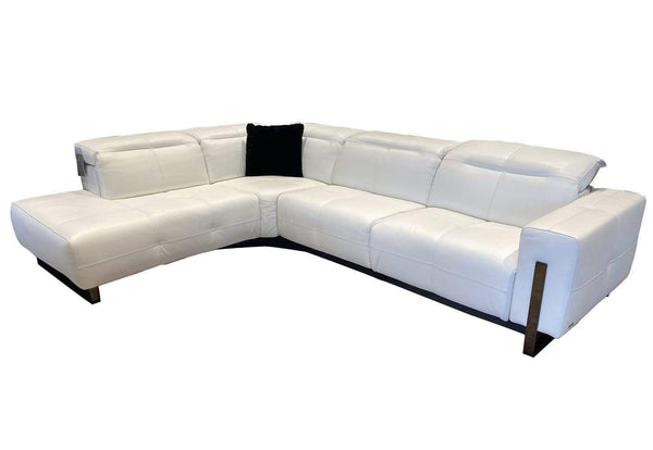 J and M Furniture Couches & Sofa Plaza Sectional in White | J&M Furniture