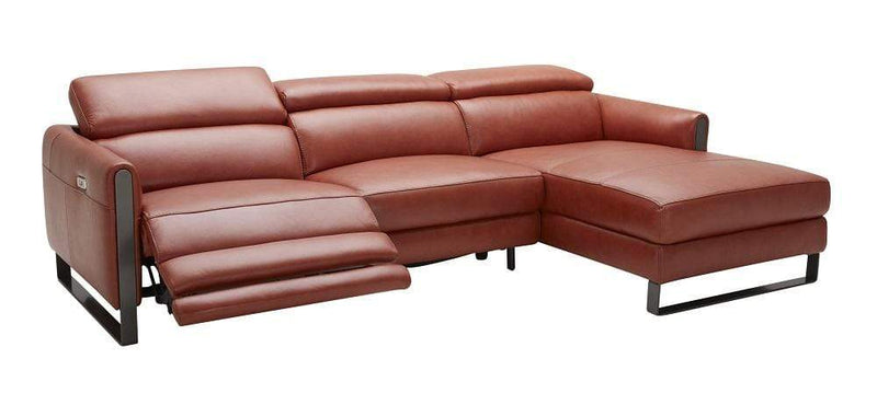 J and M Furniture Couches & Sofa Pumpkin Nina Premium Motion Sectional In Colors