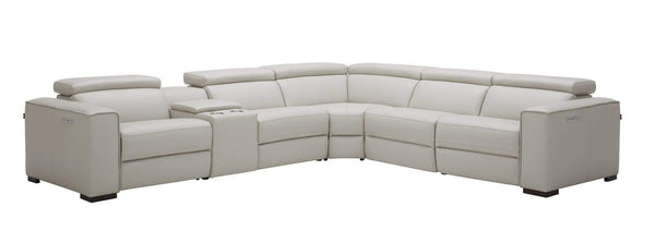 J and M Furniture Couches & Sofa Silver Gray / Left Picasso 6Pc Motion Sectional In Various Colors