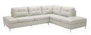J and M Furniture Couches & Sofa Silver Gray / Right (As Shown) Leonardo Sectional with Storage In Various Colors
