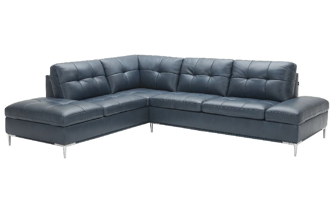 Leonardo Storage Sectional in Navy Blue | J&M Furniture