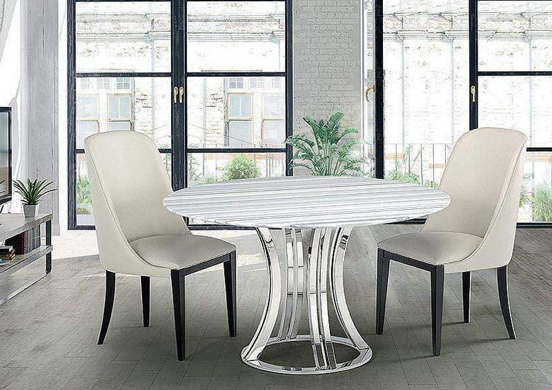 Stone International Dining Room Aurora Steel Round (8197/59)
