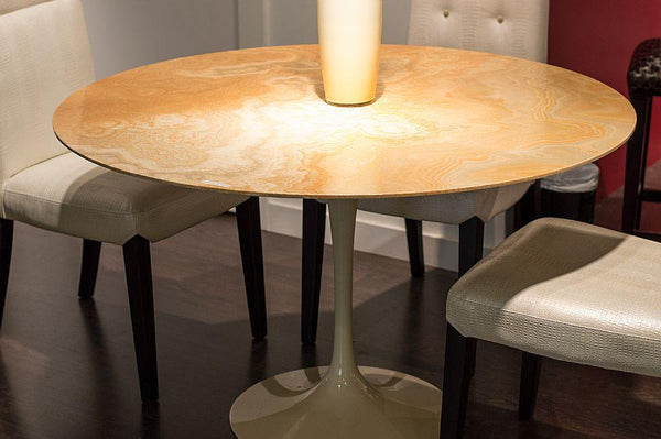 Stone International Dining Room Flute Round Dining Table 7057/47