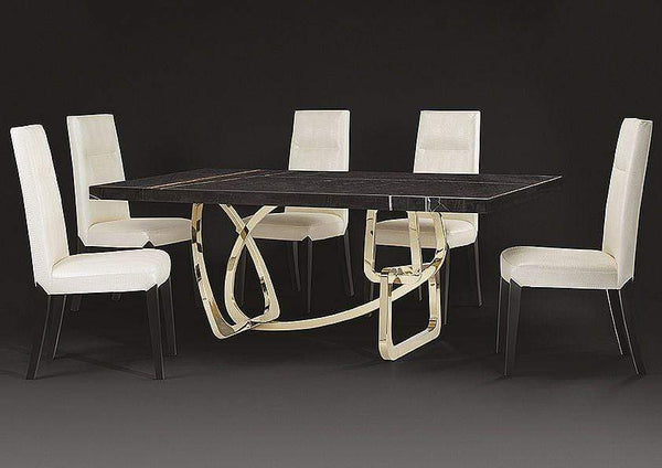 Stone International Dining Room Tangle Boxed Marble Table (6516/L)