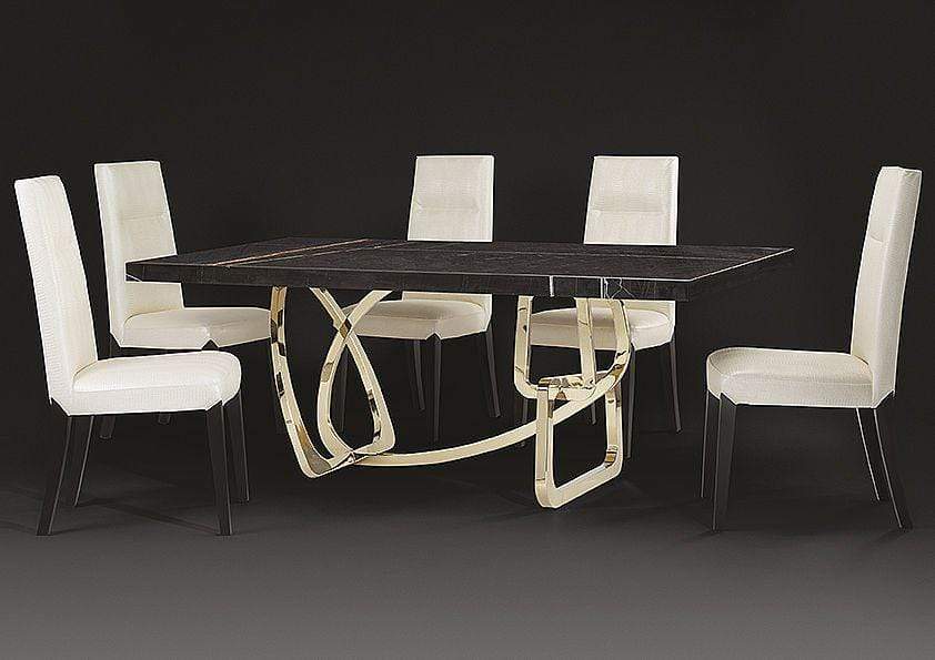 Stone International Dining Room Tangle Boxed Marble Table (6516/S)