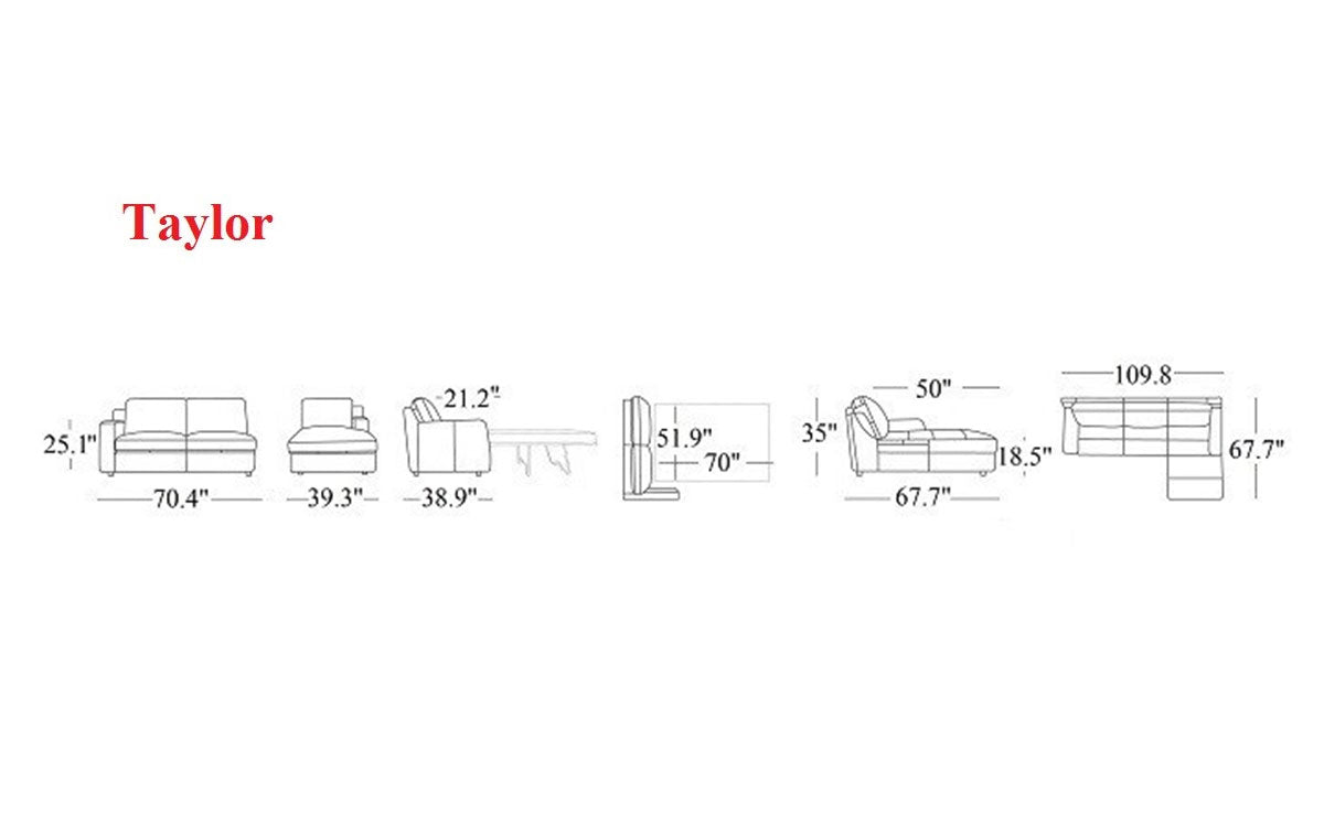 Taylor Sectional Sleeper | J&M Furniture