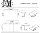 Valentina Modern Dining Table | J&M Furniture